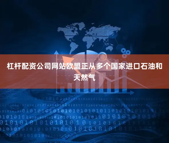 杠杆配资公司网站欧盟正从多个国家进口石油和天然气